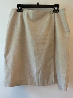 Pendleton vintage linen midi skirt size 18